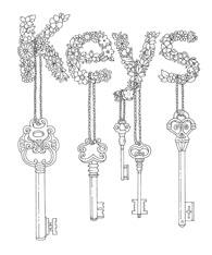 花文字と鍵